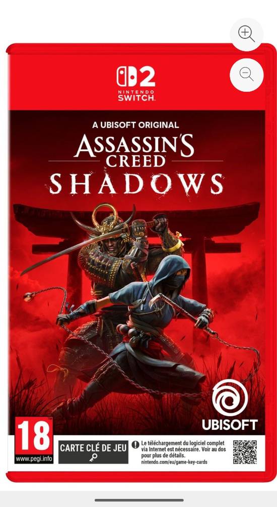 《刺客信條：影》NS2版本盒裝封面泄露！或?qū)⒉捎描€匙卡